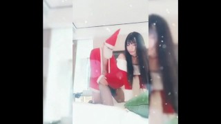 Horny Asian Ladyboy Sucking And Getting Fucked By Santa Claus Ho Ho Ho!